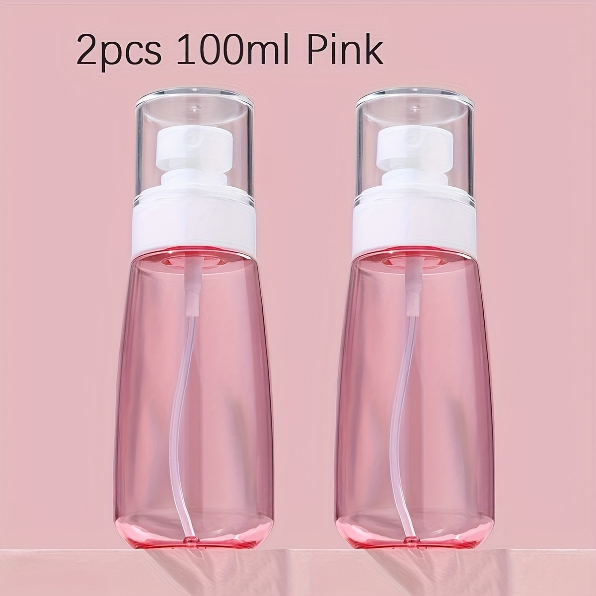 2pcs Set Portable Transparent Spray Bottles for Travel, 1.01/2.03/3.38oz Perfume Atomizer Dispenser Bottles