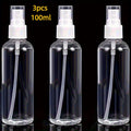Three Reusable Plastic Spray Bottles