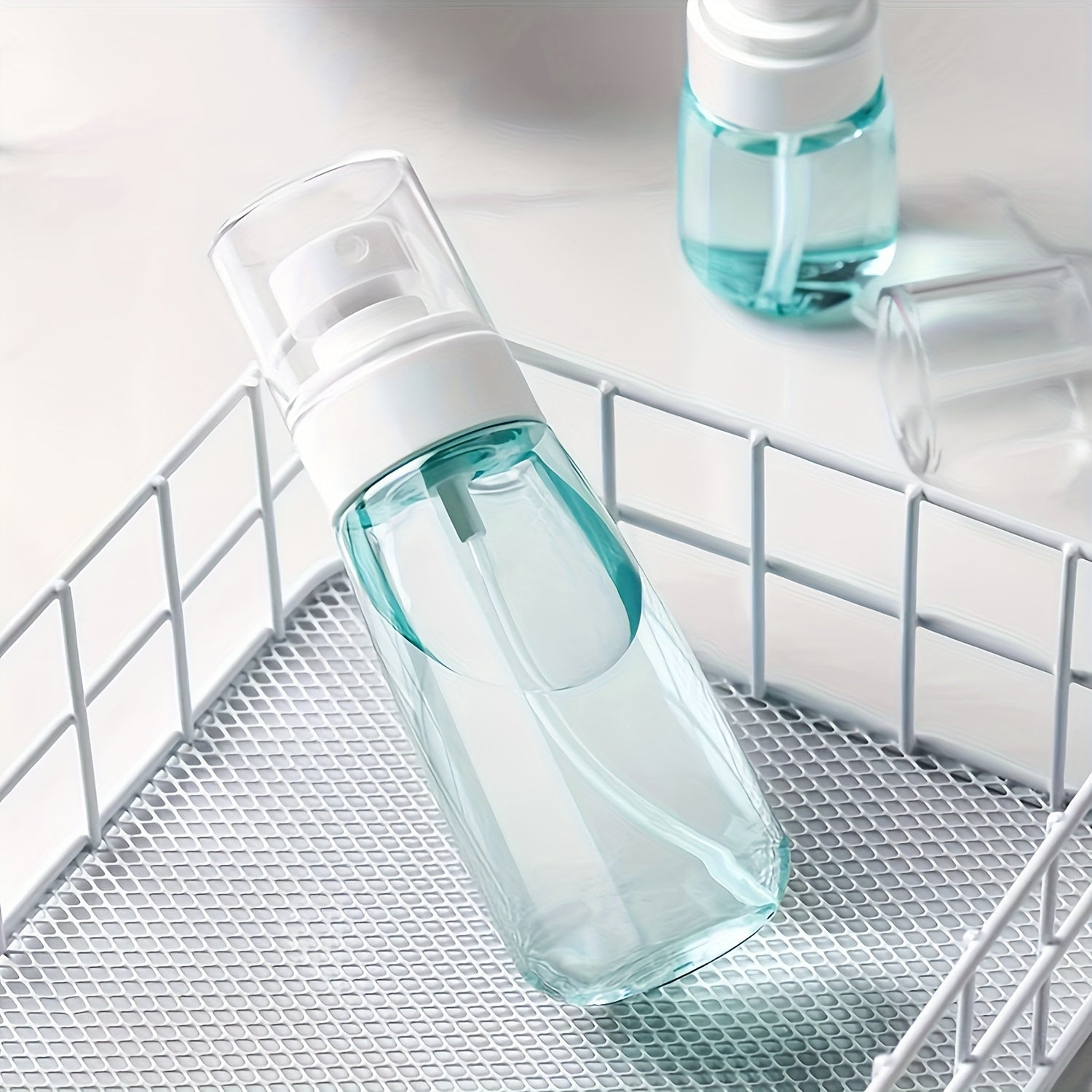 2pcs Set Portable Transparent Spray Bottles for Travel, 1.01/2.03/3.38oz Perfume Atomizer Dispenser Bottles