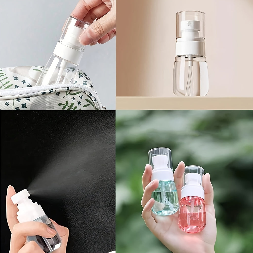 2pcs Set Portable Transparent Spray Bottles for Travel, 1.01/2.03/3.38oz Perfume Atomizer Dispenser Bottles